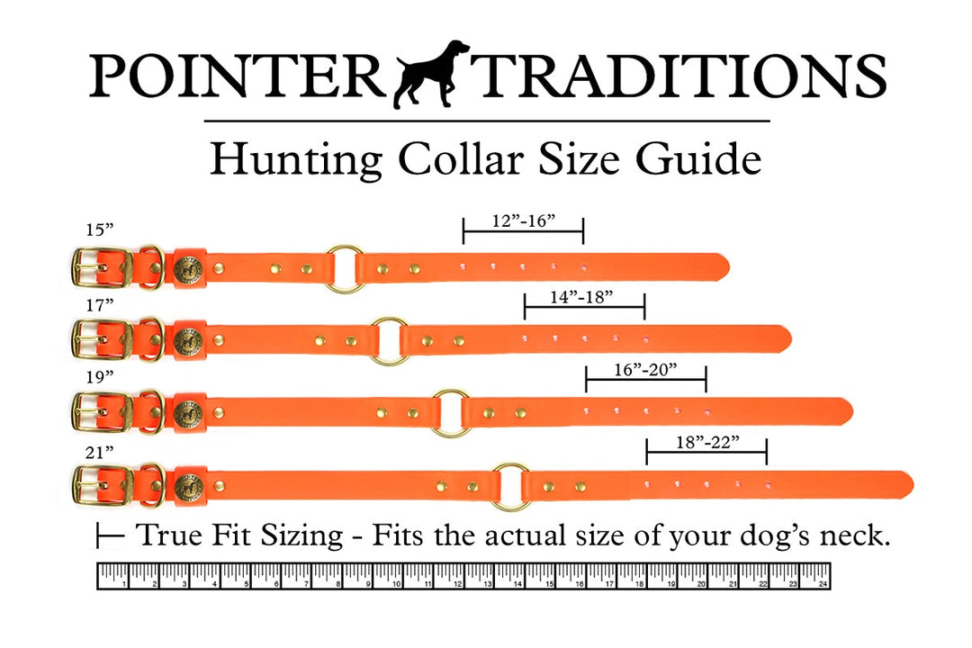 Hunting Dog Center Ring Collar - Blaze Orange Vintage Camo
