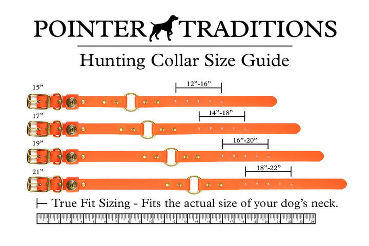 Hunting Dog Center Ring Collar - Blaze Orange Vintage Camo