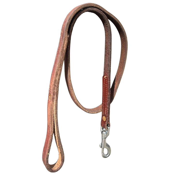 Premium Handcrafted 4' Leather Dog Leash - Durable & Stylish for Outdoor Adventures