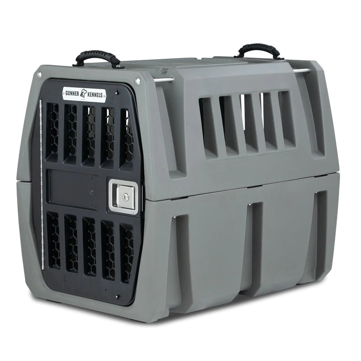GUNNER G1™ KENNEL, durable double-walled dog crate, crash-tested, insulated, and designed for safety and comfort.