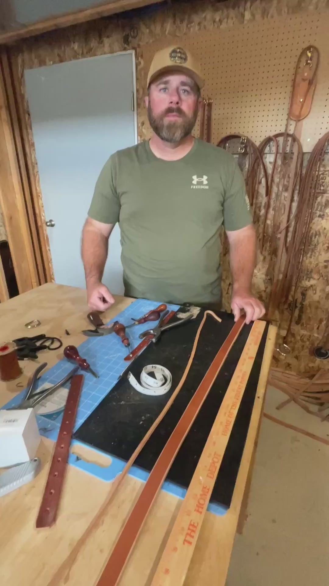 Premium Leather Dog Collar with Custom Name Plate